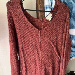 Boutique cold/off shoulder sweater